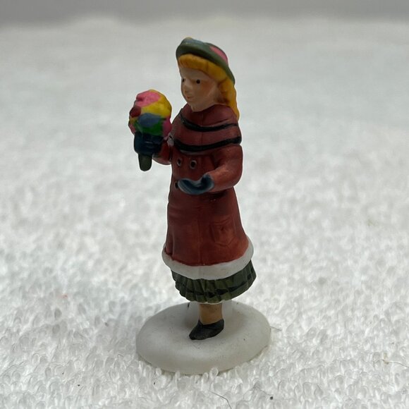 Dept 56 Chelsea Lane Shoppers - Girl - Dickens Village Loose Figurine 1993 - Picture 4 of 7
